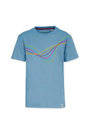 FREQUENCY - Printtipaita - aegean blue