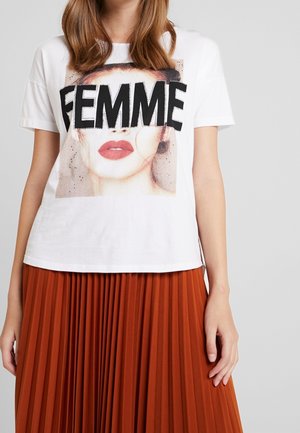 T-Shirt print - white