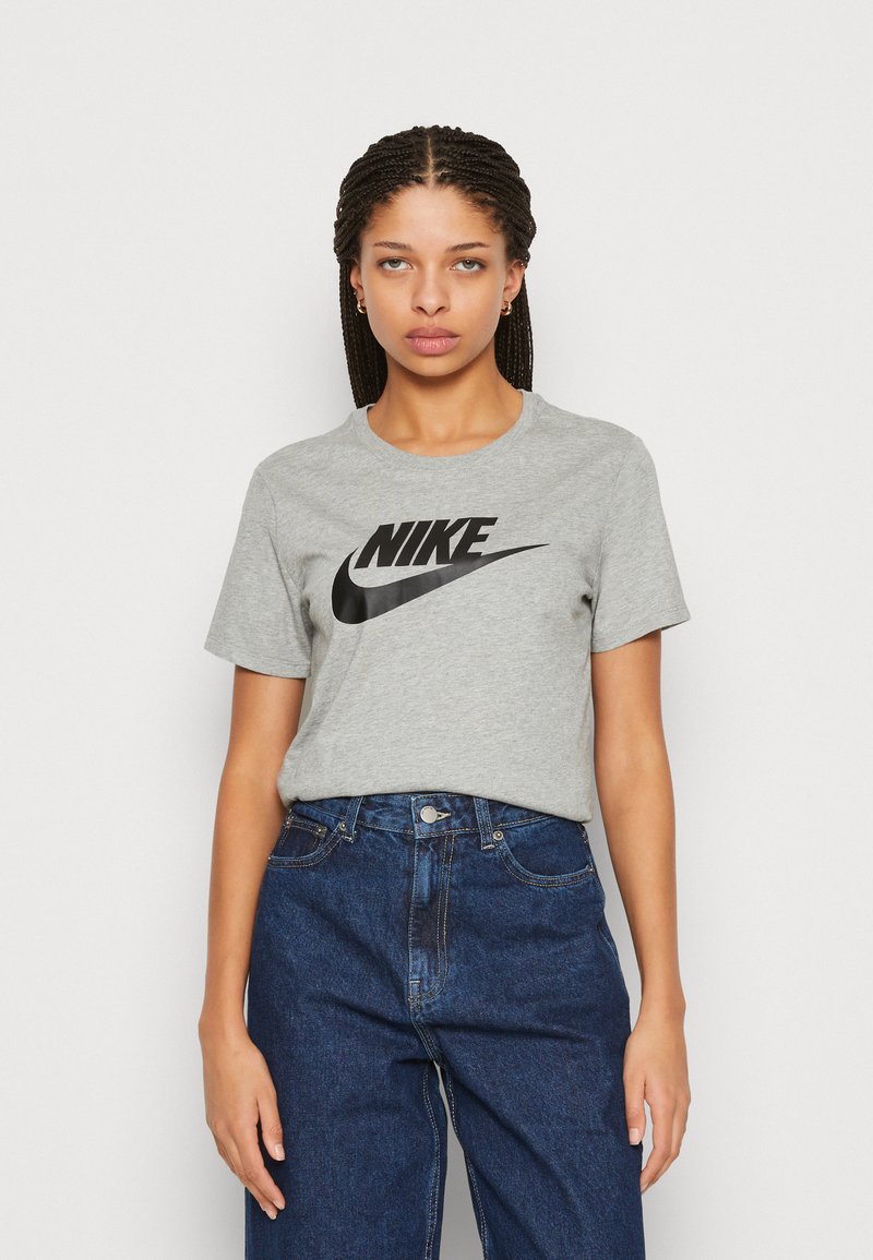 Nike Sportswear - TEE - T-shirt med print - grey heather, Förstora