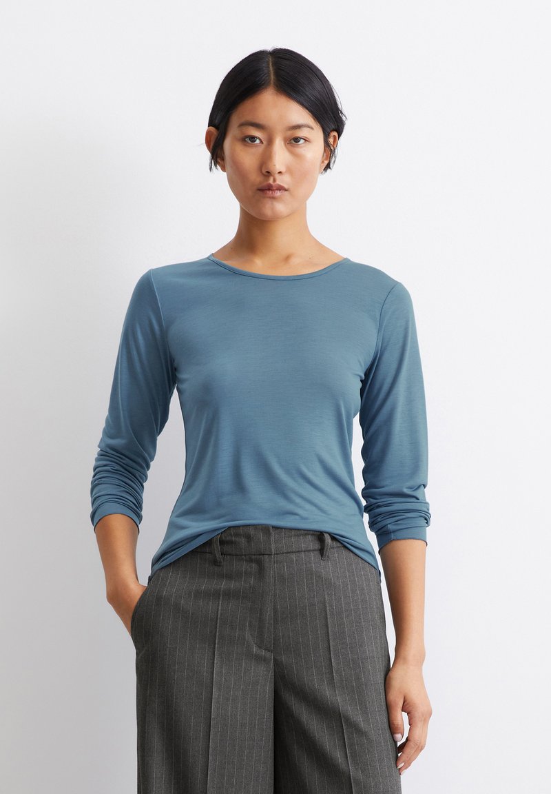 Marc O'Polo LONG SLEEVE REGULAR FIT - Langarmshirt - hazy blue
