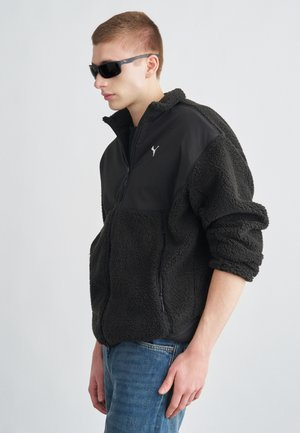 SOFT TOUCH RELAXED JACKET - Fleecejakke - puma black