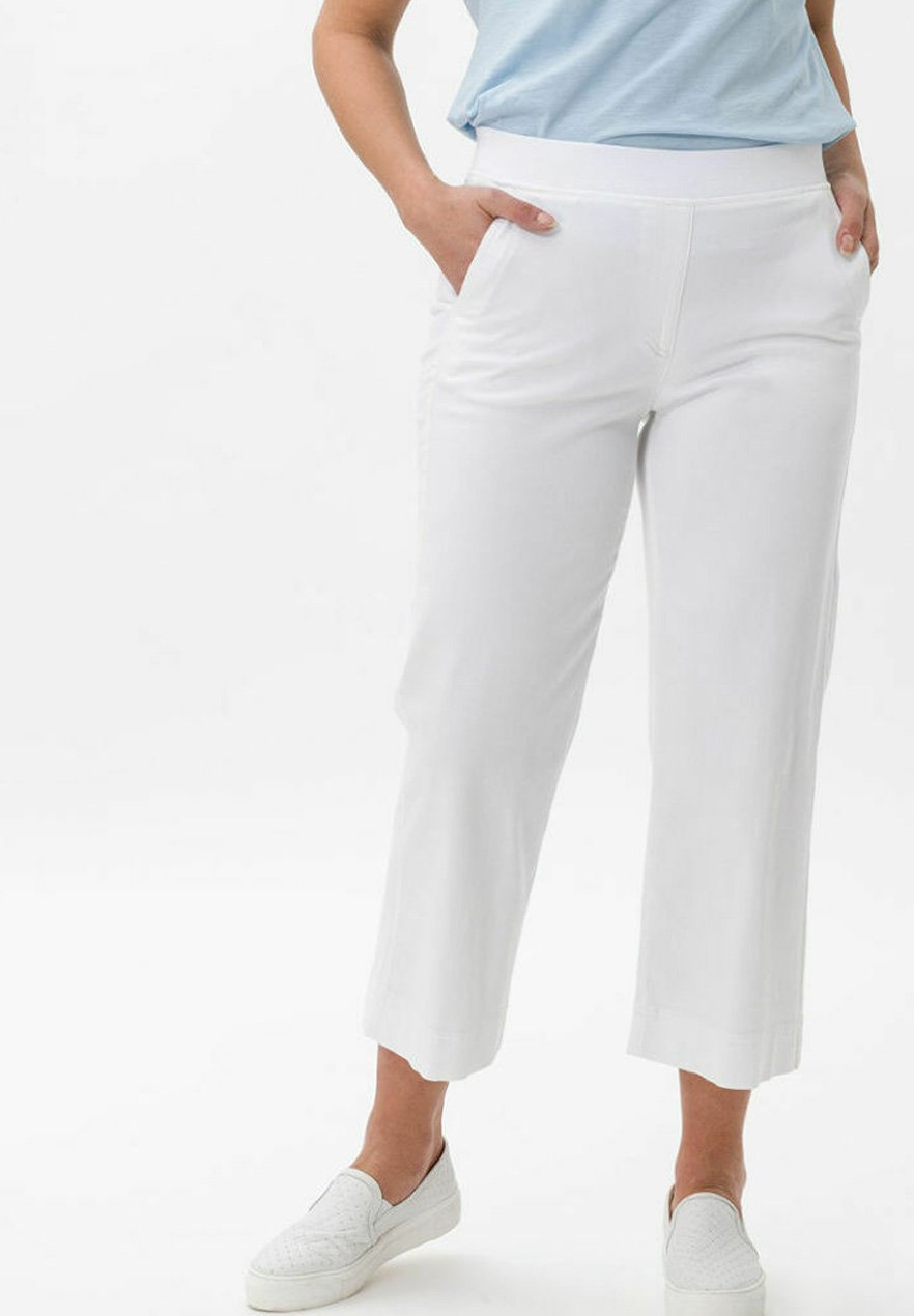 BRAX PAM CULOTTE - Jeans Relaxed Fit - white/weiß - Zalando.de