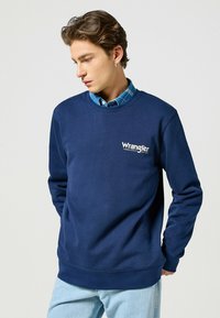 Wrangler CREWNECK SWEATSHIRT - Felpa - navy