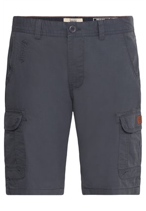 Mornarske cargo kratke hlače iz lahkega materiala, z dvema stranskima žepoma, dvema sprednjima žepoma in rjavim usnjenim logotipom.