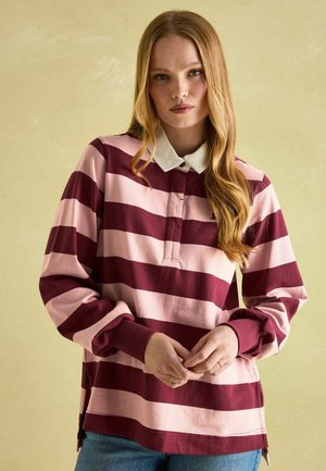 Joules, REGULAR FIT - SAMMIE HEAVYWEIGHT  - Polo shirt - pink  red striped