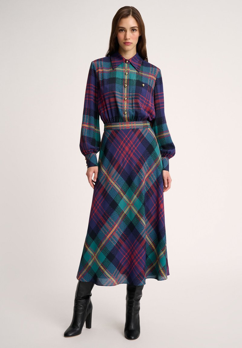 Luisa Spagnoli GALANTERIA - Tričkové šaty - var verde blu