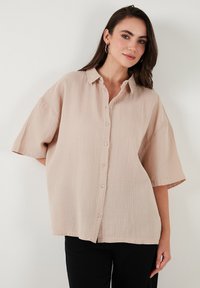 LELA Button-down blouse - stone