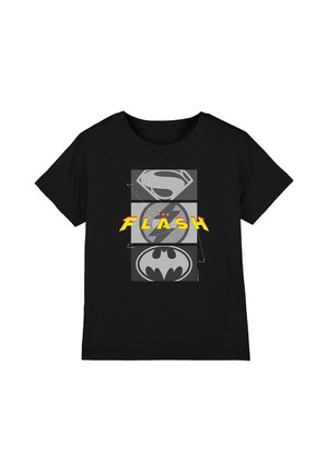 Warner Brothers, THE FLASH MOVIE BATMAN SUPERGIRL TRIO OF SYMBOLS UNISEX - Print T-shirt - black
