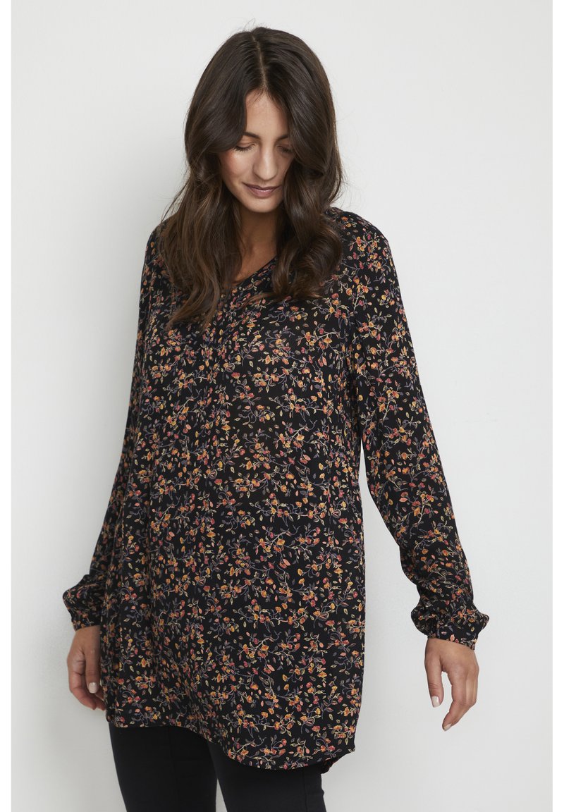 Blaze Print Fuji Tunic - Black Multi main image 1