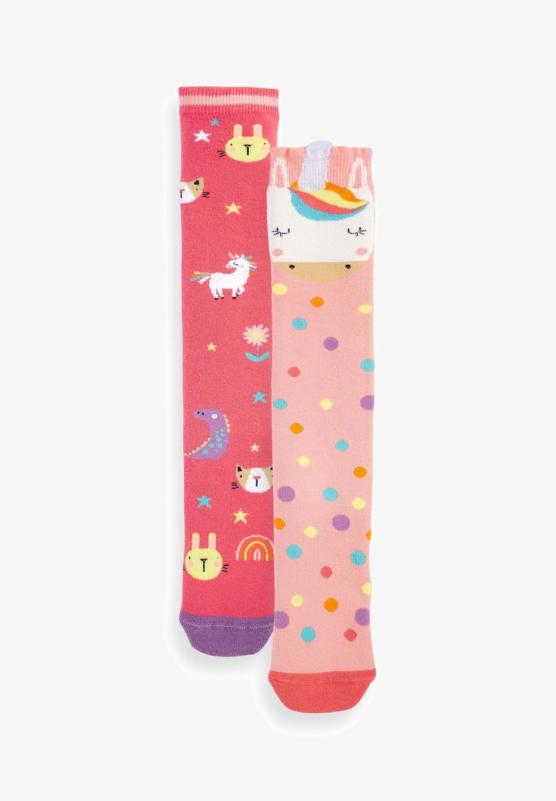 Next 2 PACK THERMAL COTTON RICH WELLY SOCKS - Zeķes - pink unicorn