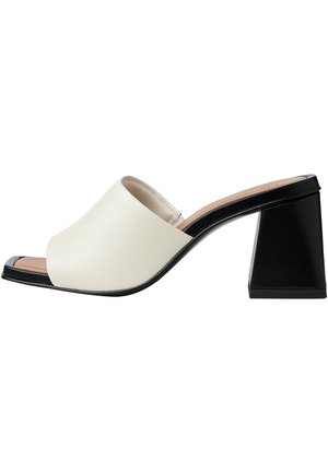 NEWD.TAMARIS Mules à talons - ivory comb