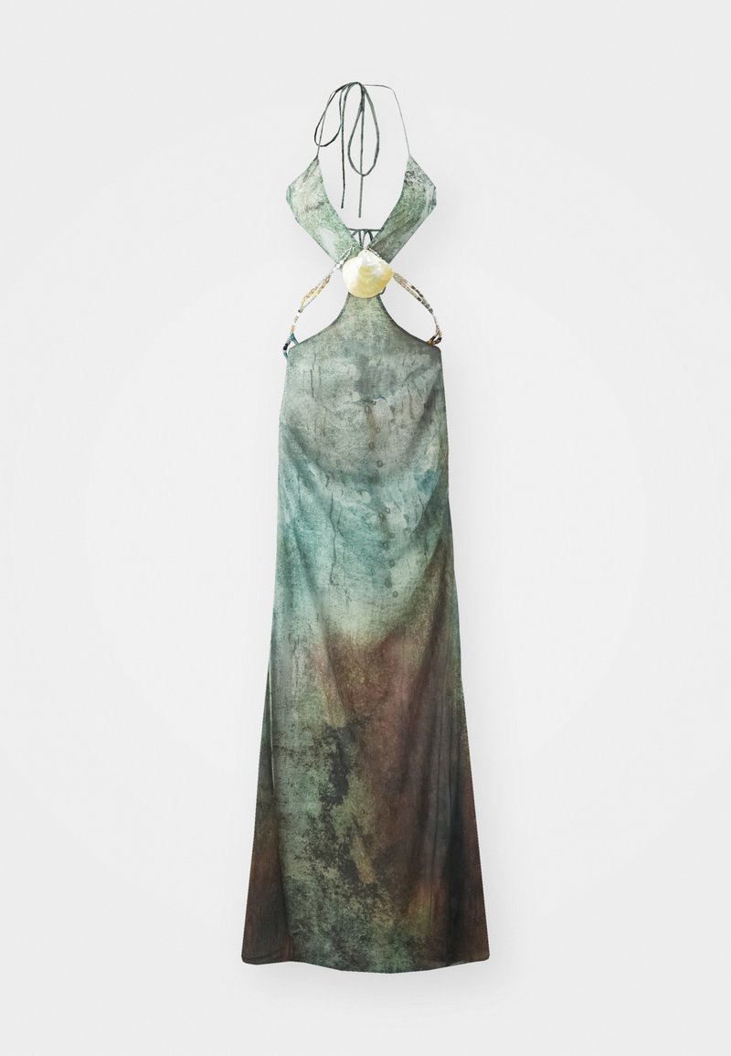 chinese dress ladies ZESICA Bohemian Strapless Lace Trim Backless Maxi Dress – zesica main image 0