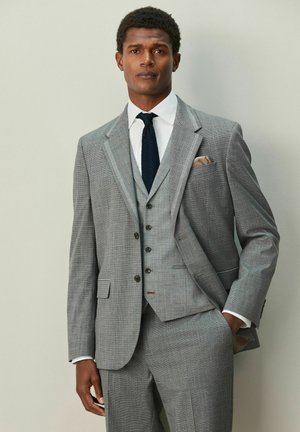 REGULAR FIT CONTRAST DETAIL - Sacou de costum - grey
