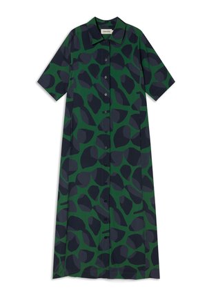 Thinking Mu Vestido camisero - pine green