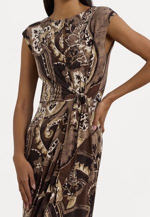 Robe fourreau - brown