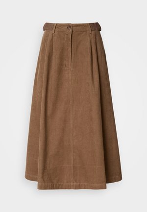 Barbour YASMIN MIDI SKIRT - A-line skirt - brown