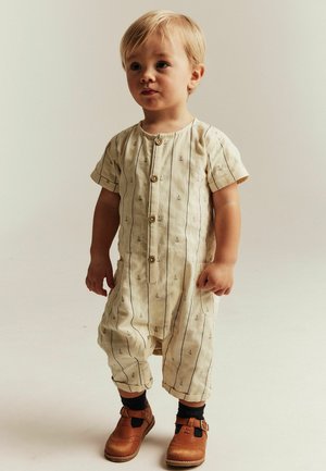 Newbie, SAILING BOAT JUMPSUIT WITH SHORT SLEEVES UNISEX - Combinaison - white