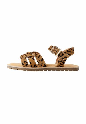 STANDARD FIT - Riemensandalette - brown leopard print