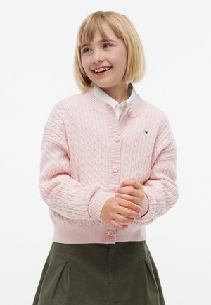 Tommy Hilfiger, CABLE CARDIGAN - Strickjacke - whimsy pink