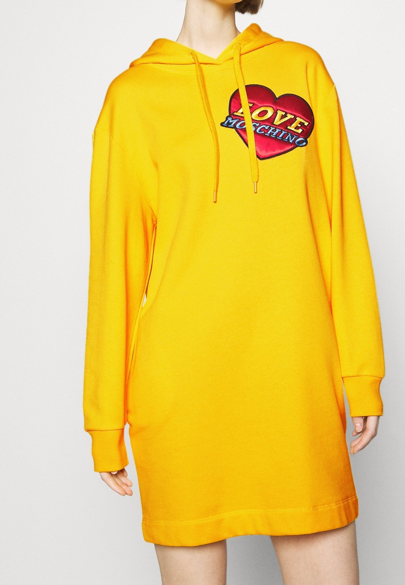 oversized yellow hoodie dress Women Hoodies Dress Casual Long Sleeve Sweatshirts Dress Oversized Tunic Dress with Pocket
