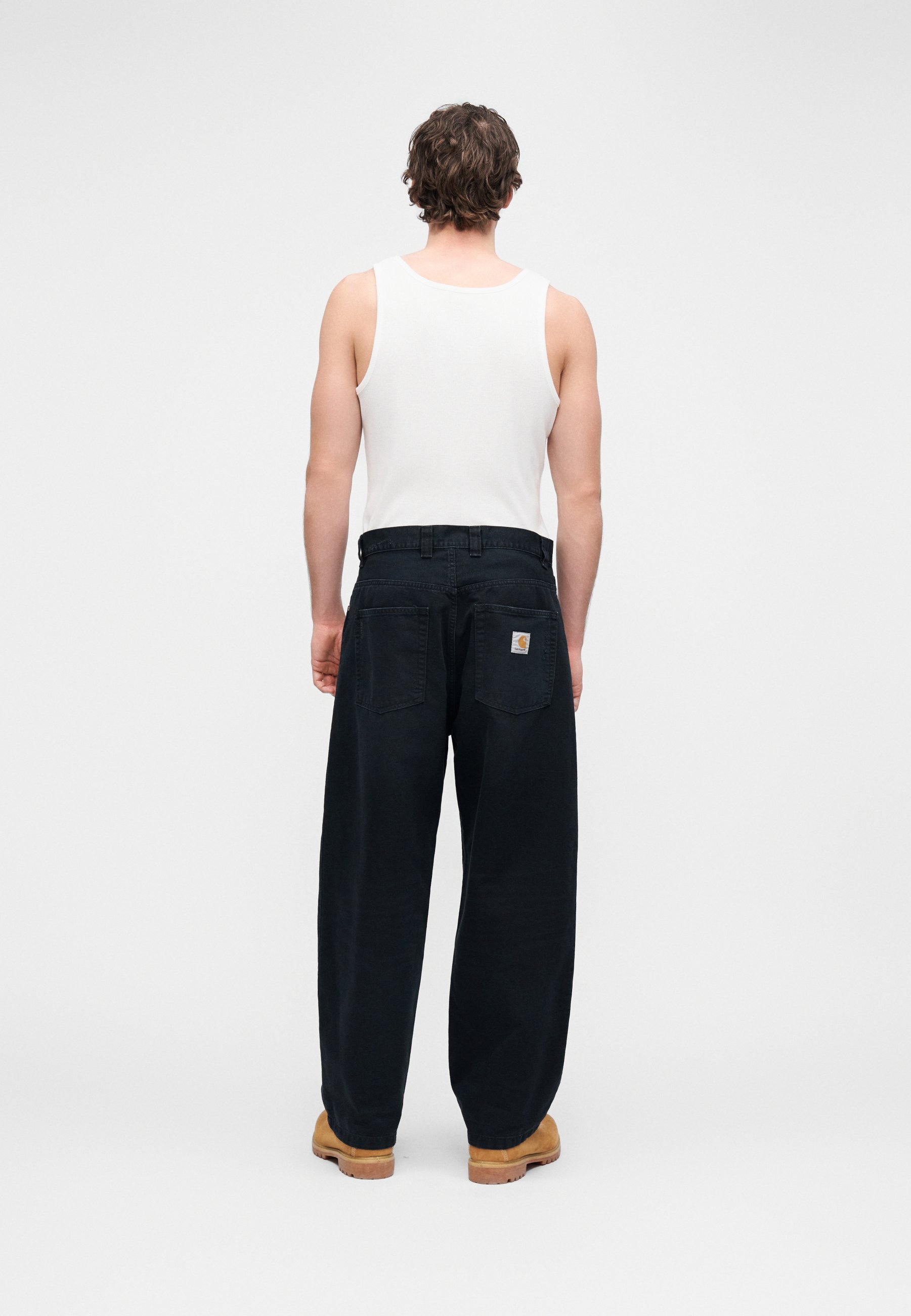 Carhartt WIP BRANDON PANT - Relaxed fit jeans - black grind washed