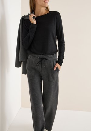WIDE - Trousers - schwarz