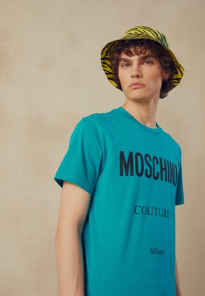 MOSCHINO T-shirt estampada - turquoise