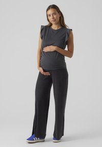 MAMALICIOUS MLLOTTIE  - Lihtne T-särk - dark grey melange