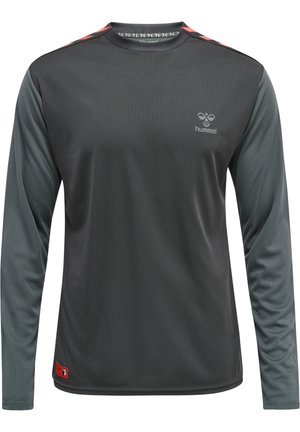 Long sleeved top - forged iron quiet shade