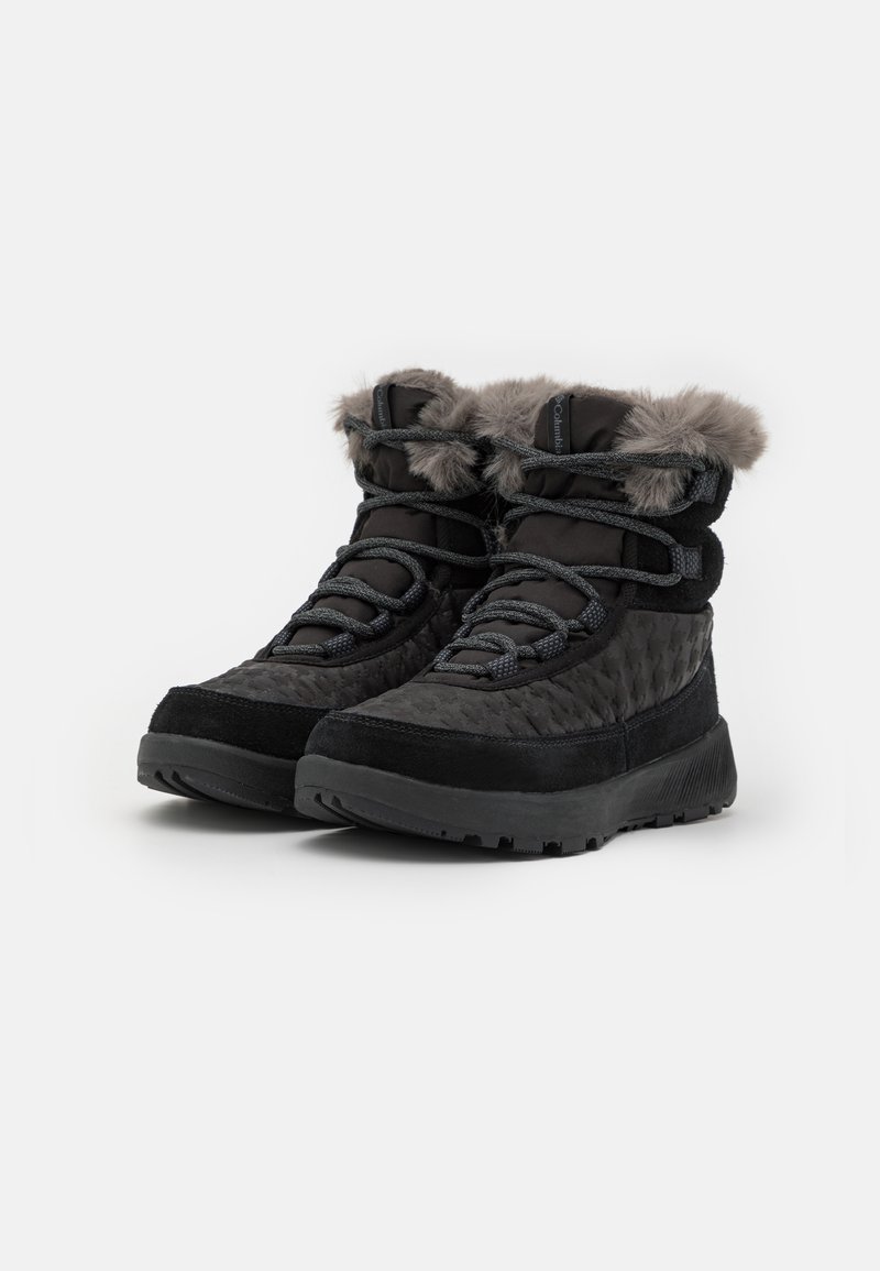 Bottes De Neige Femme De Luxe Columbia SLOPESIDE PEAK LUXE - Bottes de neige - black/graphite/noir -  ZALANDO.FR