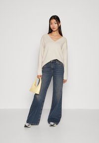 Object OBJREYNARD V-NECK - Jumper - silver gray