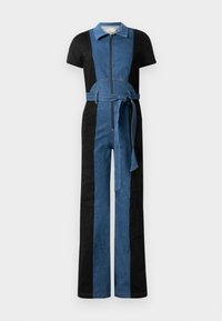 GORGEOUS WIDE LEG - Overal - black/liana blue