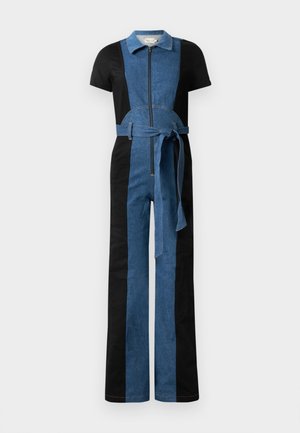 GORGEOUS WIDE LEG - Kombinezon - black/liana blue