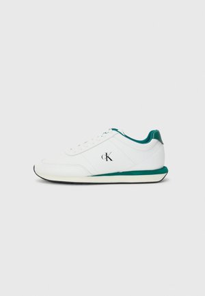 Calvin Klein Jeans RETRO RUNNER - Sneakers laag - bright white/galapagos