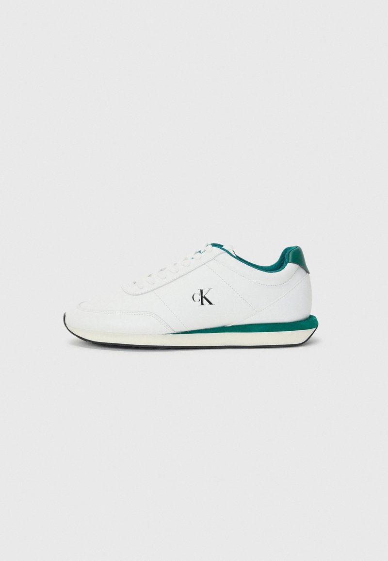 Calvin Klein Jeans RETRO RUNNER - Sportcipő - bright white/galapagos