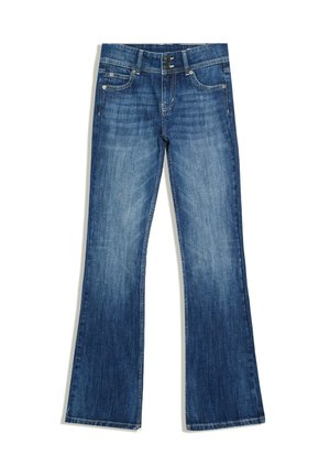 Bershka, BOOT-CUT JEANS - Jean bootcut - dark blue