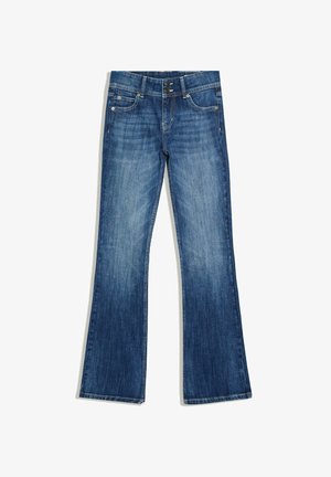 Bershka, BOOT-CUT JEANS - Jean bootcut - dark blue