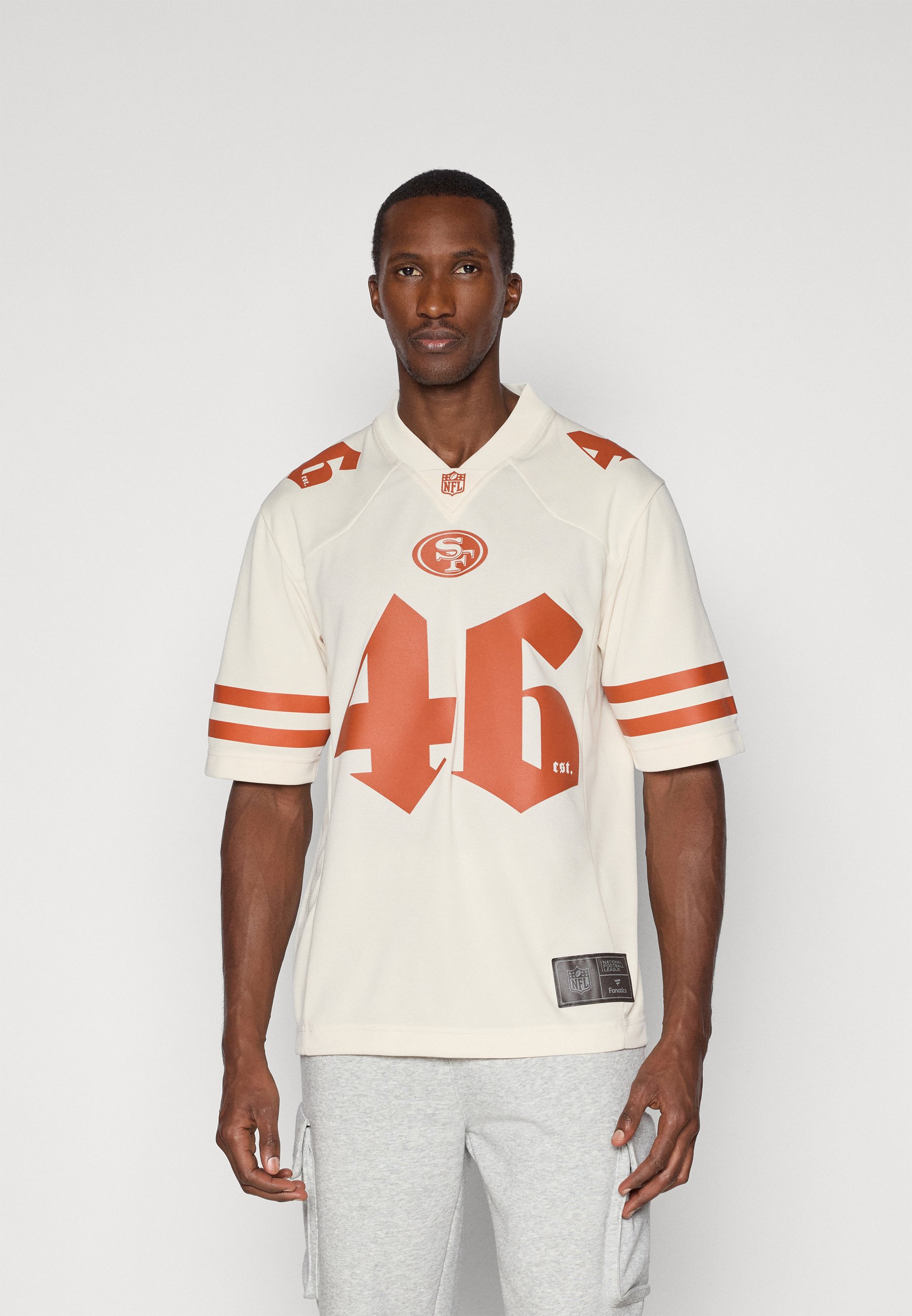 Fanatics NFL SAN FRANCISCO 49ERS - Print T-shirt - whitecap gray