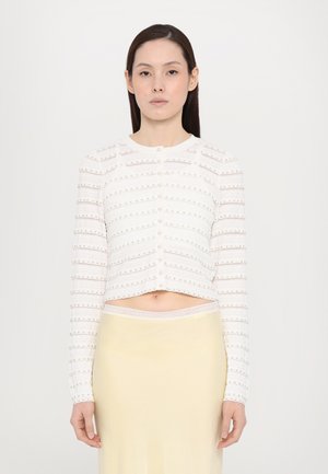 sandro CARDIGAN COURT ROMANTIQUE - Cardigan - ecru