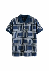 Next SHORT SLEEVE REGULAR FIT - Pólóing - blue geo