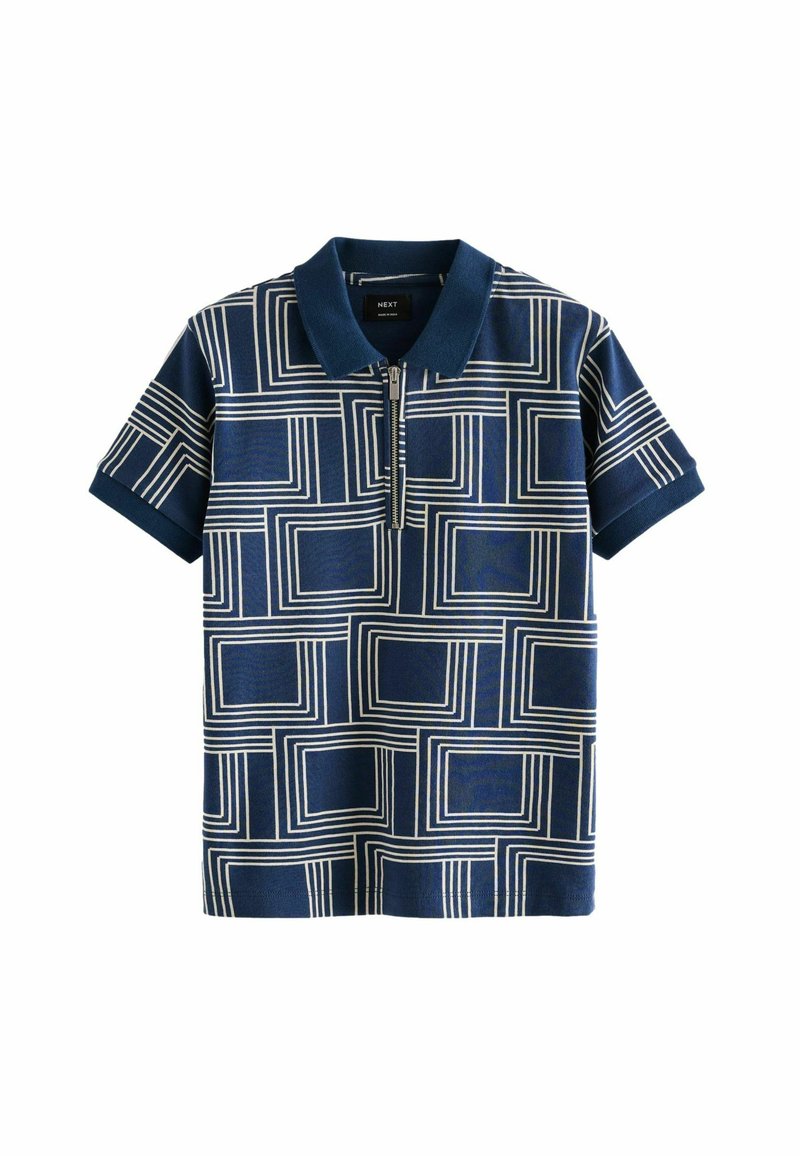 Next SHORT SLEEVE REGULAR FIT - Pólóing - blue geo