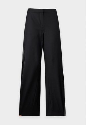 KARL LAGERFELD, ZIP DETAIL TAILORED PANTS - Παντελόνι - black
