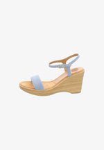 Unisa RITA - Platform sandals - jeans/light-blue denim - Zalando