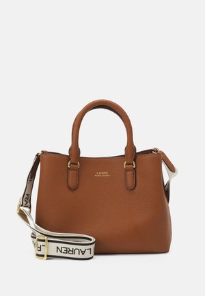PEBBLED LEATHER SMALL MARCY SATCHEL - Handbag - tan