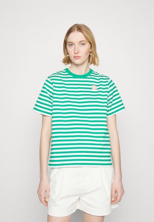 ERNA TASARAITA UNIKKO - Print T-shirt - green/off white
