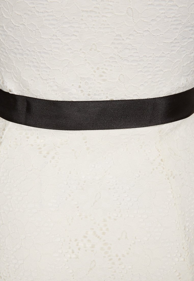 Robe De Soirée Morgan En Dentelle - Taille M - Blanc, Ras De Cou, Manches Dénudées - Neuve Avec étiquette