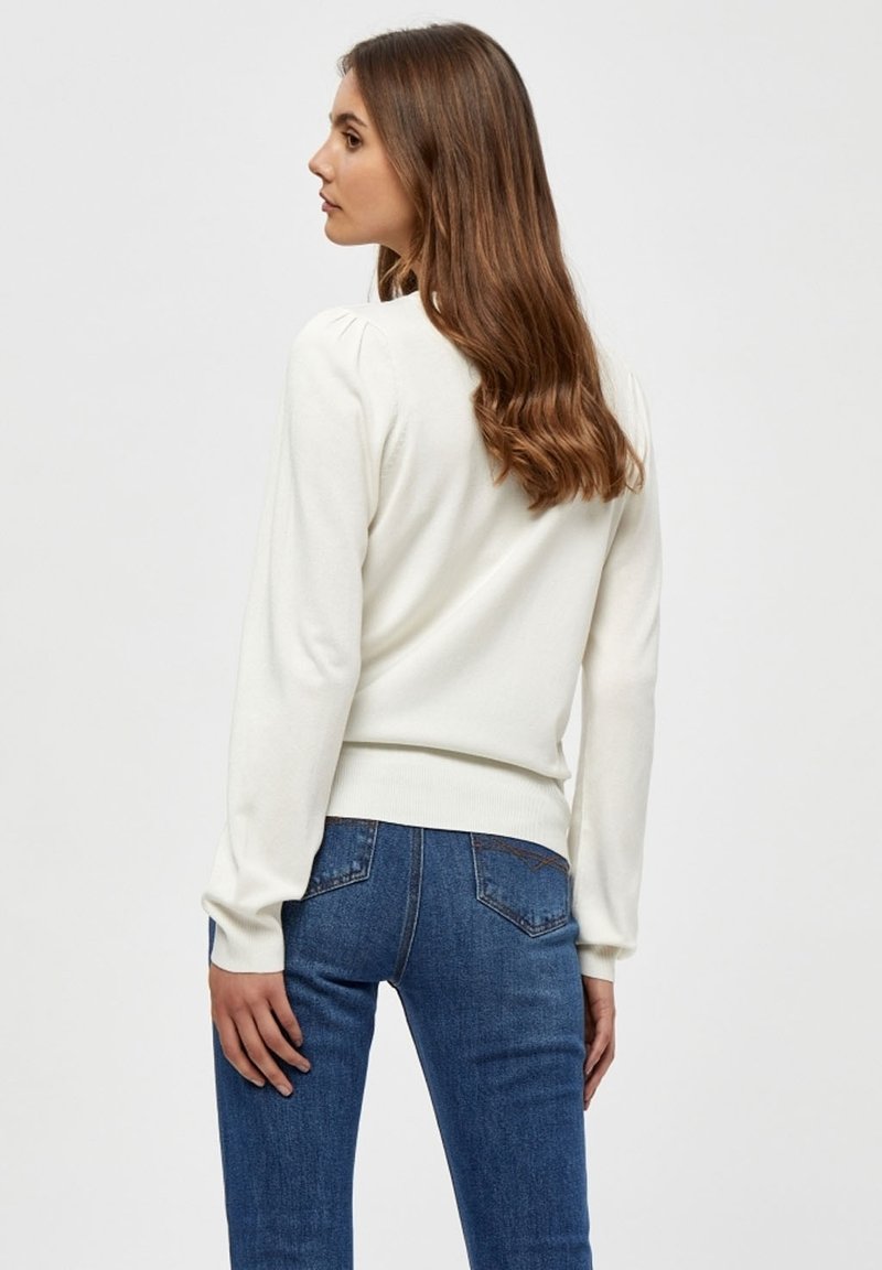 Damen Strickjacken | PEPPERCORN TANA PUFF LONGSLEEVE Strickpullover cloud dancer/offwhite - AX43419 Damen Strickjacken | PEPPERCORN TANA PUFF LONGSLEEVE Strickpullover cloud dancer/offwhite - AX43419
