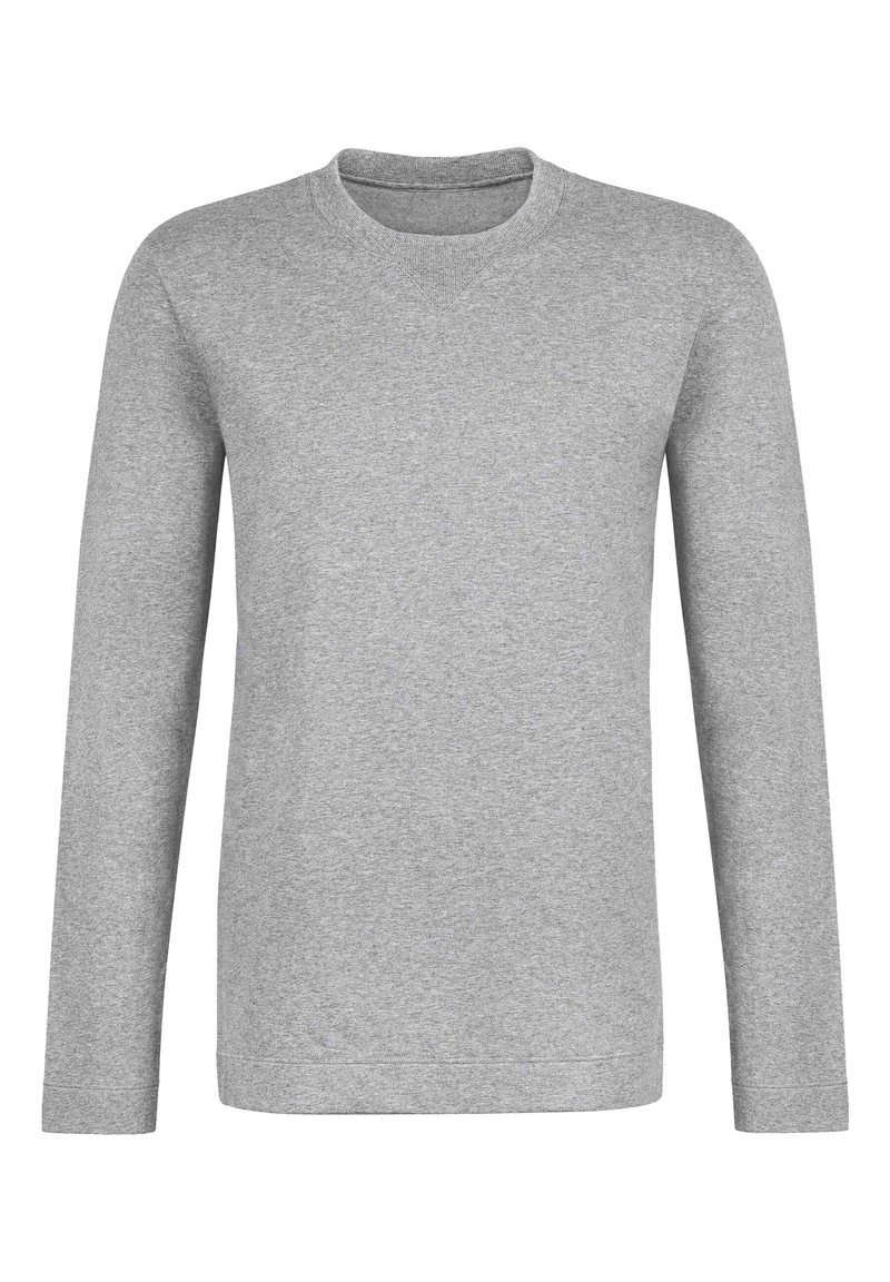 Herren Pyjamas | Hanro Nachtwäsche Shirt grey melange/hellgrau - TZ97764 Herren Pyjamas | Hanro Nachtwäsche Shirt grey melange/hellgrau - TZ97764