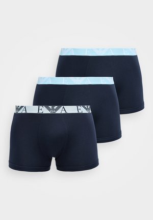 BOLD MONOGRAM PARTE BASSA TRUNK 3 PACK - Kitsad bokserid - blue