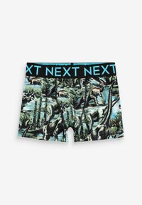 Babyhug Poplin Woven Boxers With Dino & Space Theme Print Pack Of 3 - Blue & Green